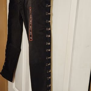 Black Gothic Stretch Jeans size 13 women